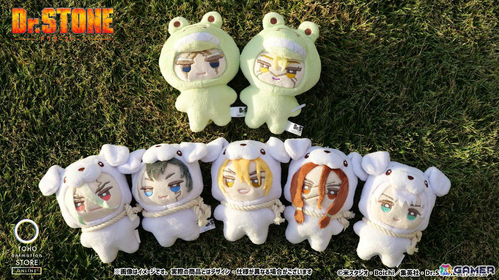 TVアニメ「Dr.STONE」のぬいぐるみ「みみぐるみ」にゼノ&スタンリーが登場!TOHO animation STORE ONLINE限定で受注販売を開始の画像