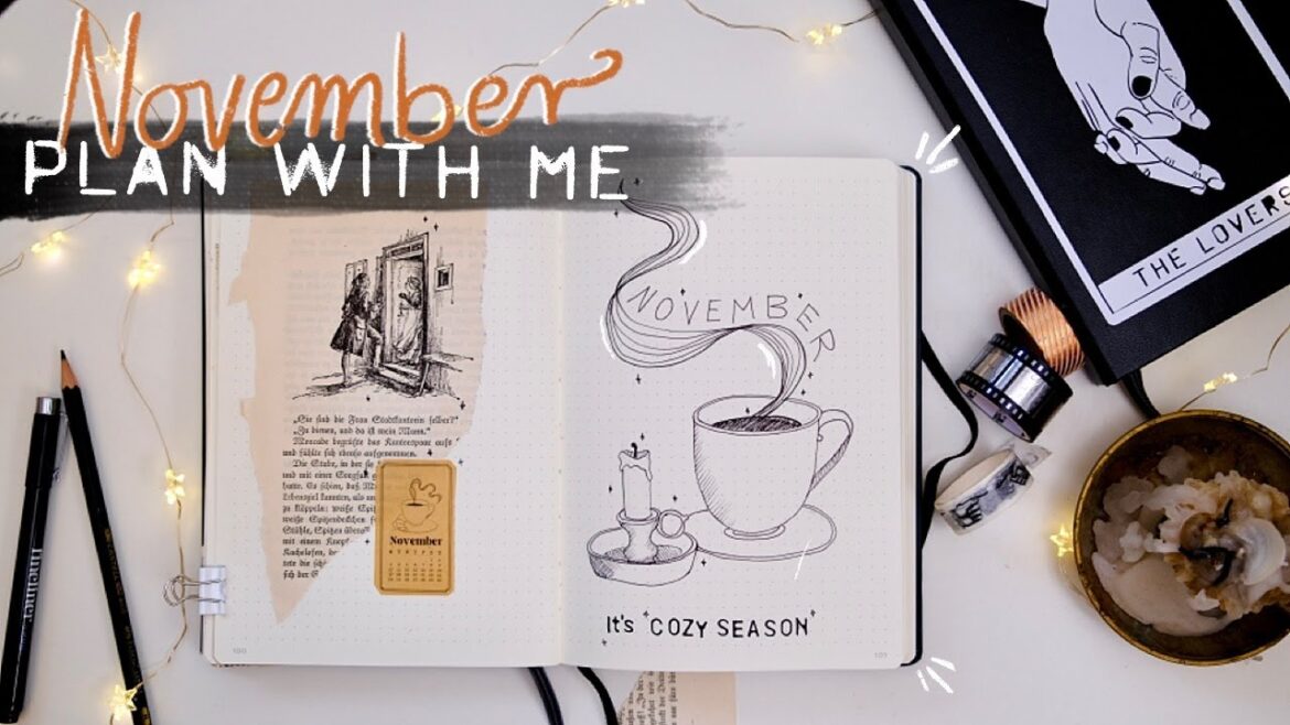 2025年11月の計画を立てましょう • バレットジャーナルの月間セットアップ • 心地よいイラスト 2025年11月の計画を立てましょう • バレットジャーナルの月間セットアップ • 心地よいイラスト