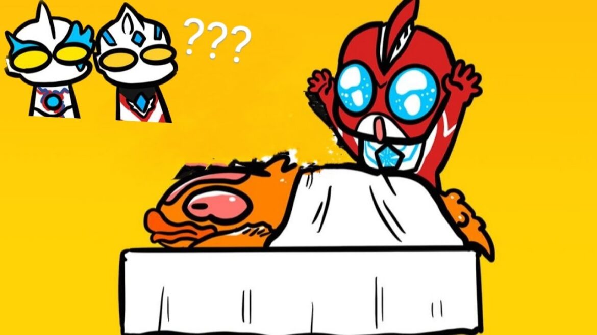 Ultraman Omega babyウルトラマンSiêu nhân điện quang Omega loại bỏ Các Quái vật lạ