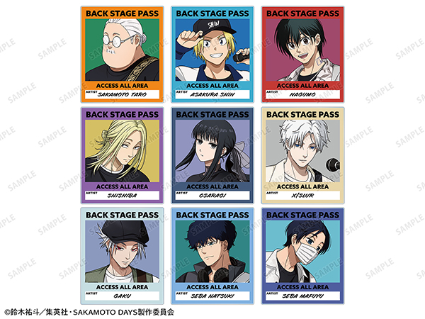 描き下ろし ロックバンドver. トレーディングバックステージパス風アクリルカード(全9種)