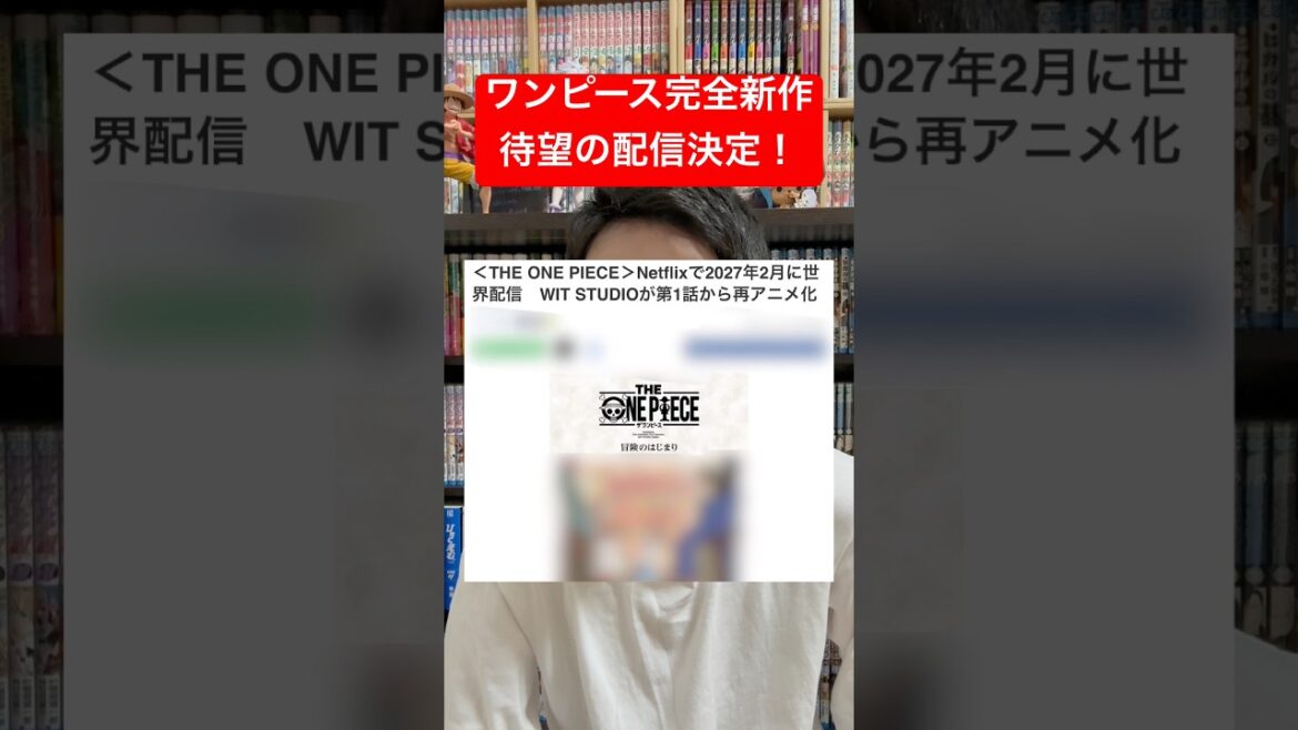 ワンピース完全新作アニメの配信が決定！世界中で社会現象なるか？#shorts #onepiece #少年ジャンプ