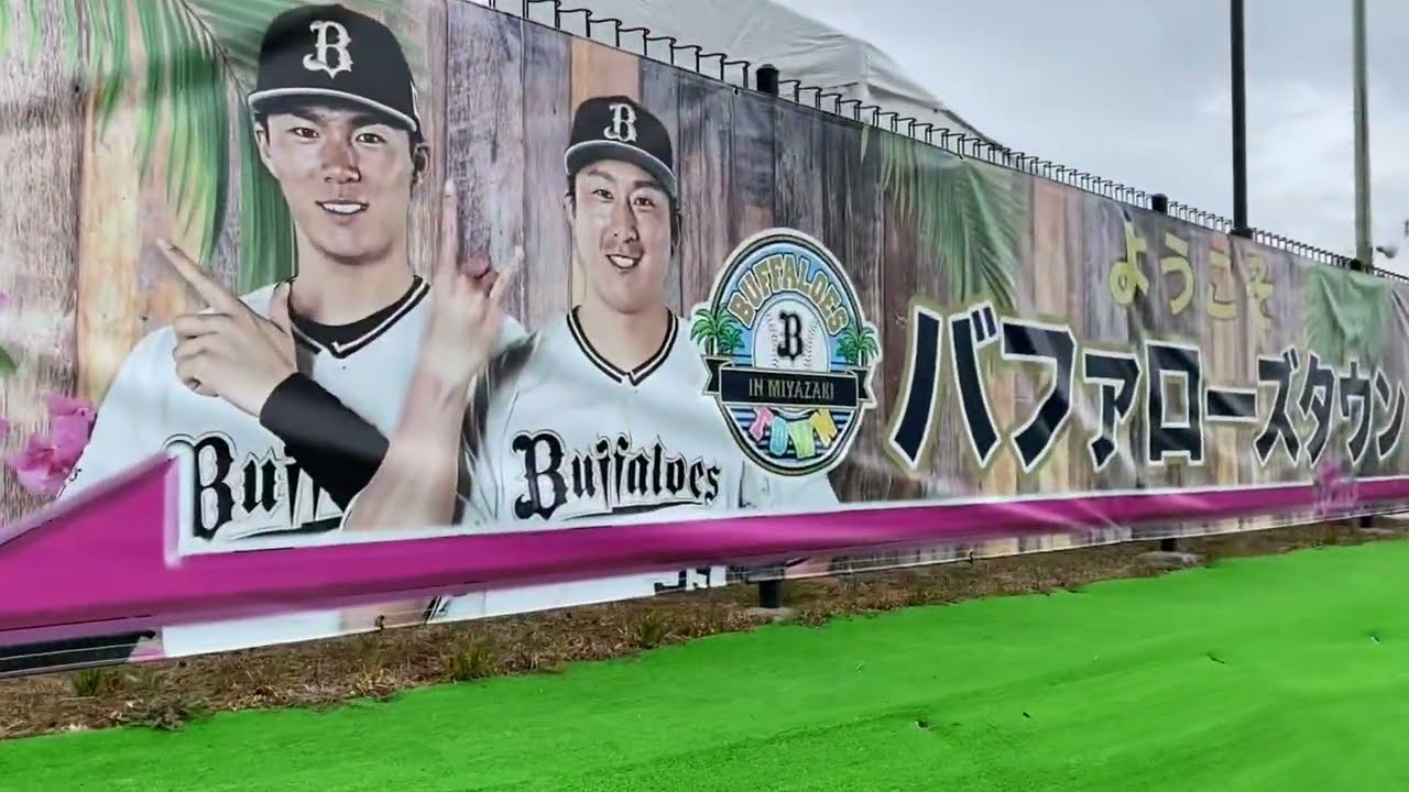 【2022 プロ野球 春キャンプ】オリックス・バファローズ！宮崎キャンプの会場の様子2022.2.12（散歩動画） - Baseball