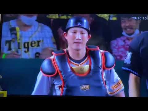 巨人小林誠二が鬼肩とフットワークで立て続けに阪神の盗塁阻止！！