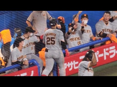 2打席連続！岡本和真の第２７号勝ち越しホームラン！
