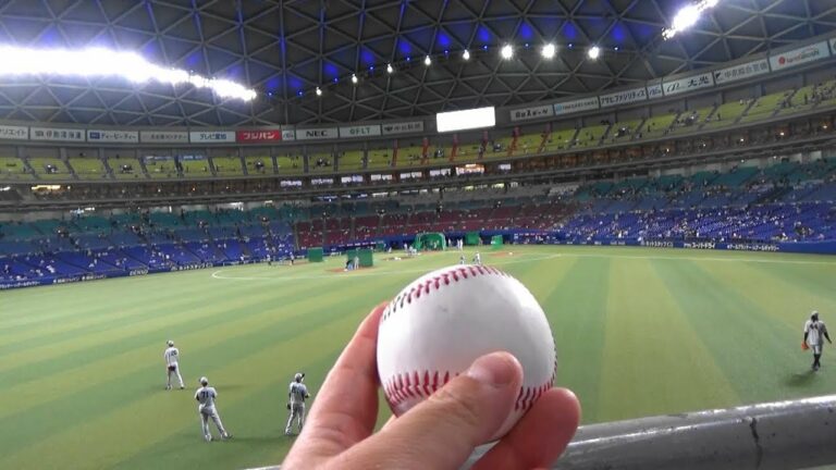 岡本和真バッティング練習のホームランボールを遂にゲットしかも２回
