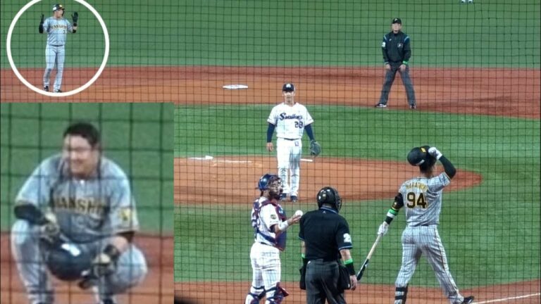 【別カメラ】山路の誤審で原口文仁がガチギレした瞬間の大山。（あわや退場!? 山路、CSでそれはないて！不満を抑えきれない原口をなだめるのは白井球審 ヤクルト vs 阪神2022/10/12 ）