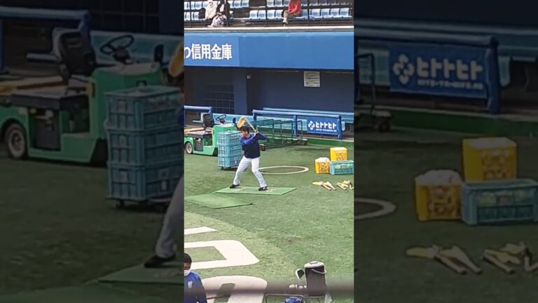 小深田大地 ピンポンバッティング練習