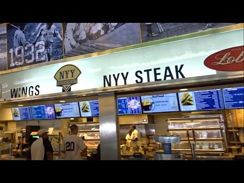 ヤンキースタジアムを歩いてみた　フロアから２階外野席辺りまで