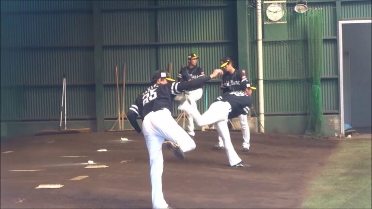 田中正義・杉山一樹・高橋礼・髙橋純平選手のブルペンでの投球練習 / 福岡ソフトバンクホークス・宮崎秋季キャンプ2022
