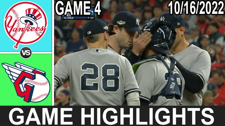 ニューヨーク ヤンキース vs クリーブランド ガーディアンズ (10/16/22) ALDS ゲーム 4 ハイライト 7&8 |  MLB ハイライト 2022