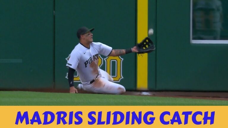 MLB / Pirates Bligh Madris sliding catch      #shorts  #blighmadriscatch  #fyp
