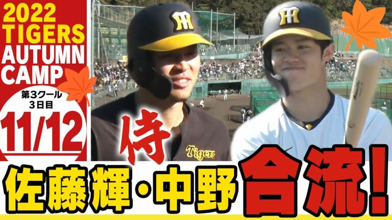 【11月12日秋季キャンプ】ランチ特打はおかえり佐藤輝＆大山の主砲コンビだ！そして大山ついに「山」まで飛ばす！？梅ちゃんも快音ばい！阪神タイガース密着！応援番組「虎バン」ABCテレビ公式チャンネル