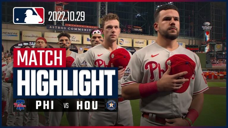 【MLB】10.29 ワールドシリーズ第1戦 フィリーズ vs アストロズ 日本語ハイライト