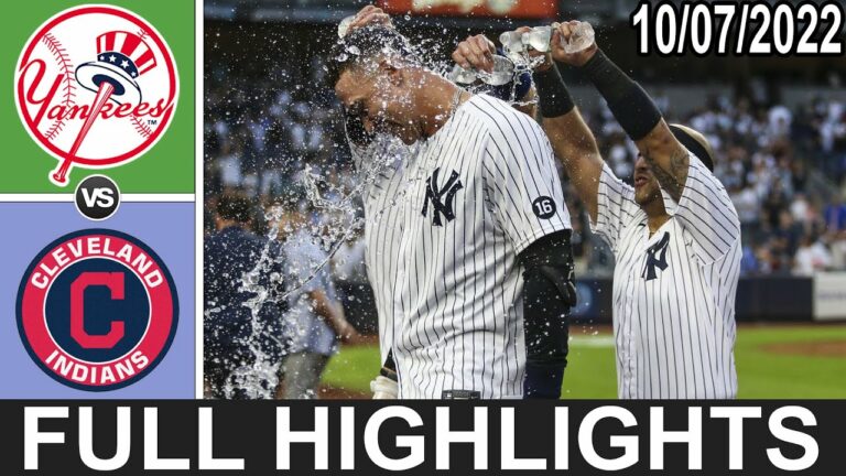 ニューヨーク ヤンキース vs クリーブランド インディアンズ (10/7/22) AL ワイルドカード シリーズ ゲーム ハイライト |  MLB ハイライト