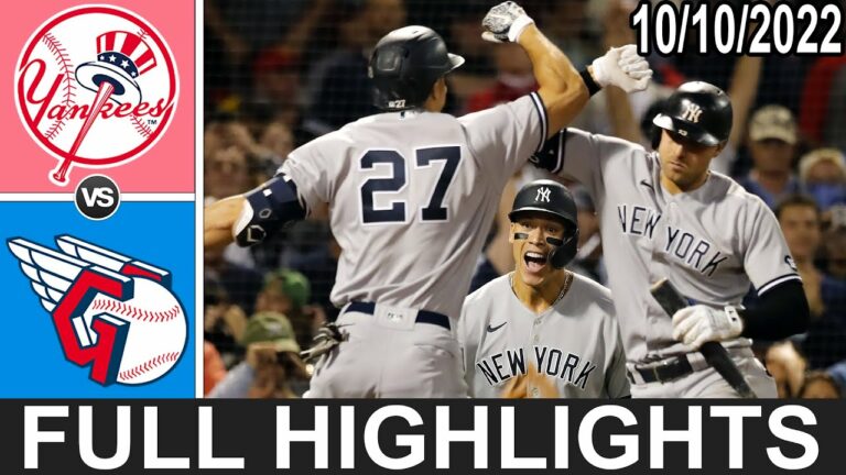ニューヨーク ヤンキース vs クリーブランド ガーディアンズ (10/10/22) ALDS シリーズ ゲーム ハイライト |  MLB ハイライト 2022