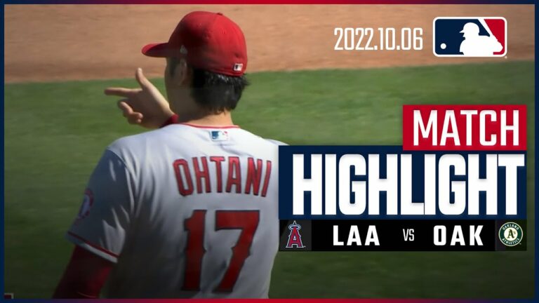 【MLB】10.6 エンゼルス vs アスレチックス 日本語ハイライト