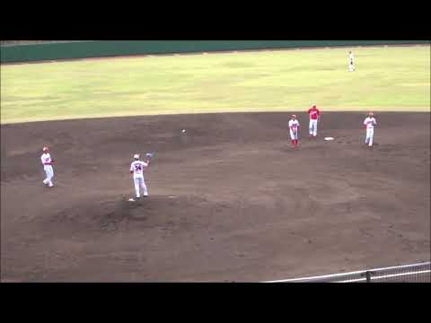 高橋昂也投手 vs 羽月隆太郎 → 中村健人 → 堂林翔太選手（1回）・正隨優弥 → 木下元秀 → 磯村嘉孝 → 曽根海成選手（2回）～広島東洋カープ、日南秋季キャンプ2022・紅白戦～