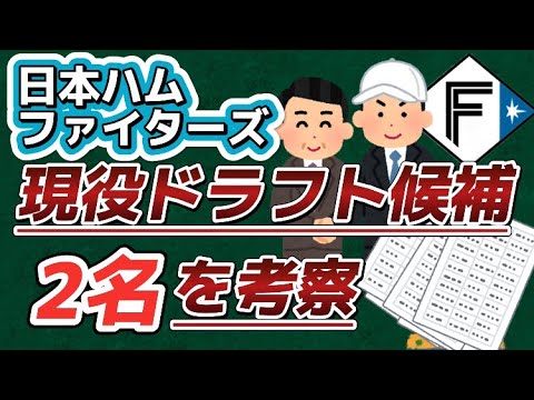 日本ハムの『現役ドラフト候補』2名を考察！