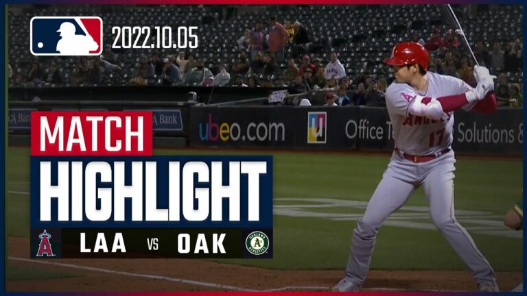 【MLB】10.5エンゼルス vs アスレチックス 日本語ハイライト