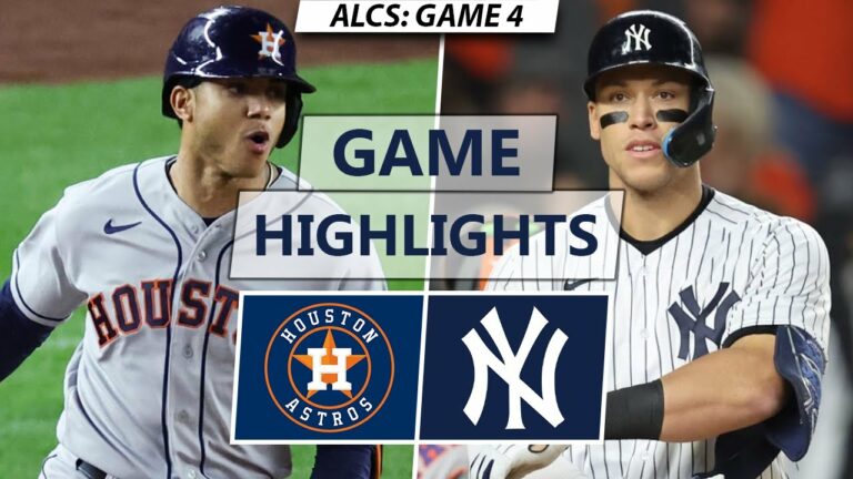 ヒューストン アストロズ対ニューヨーク ヤンキースのハイライト |  ALCS ゲーム 4