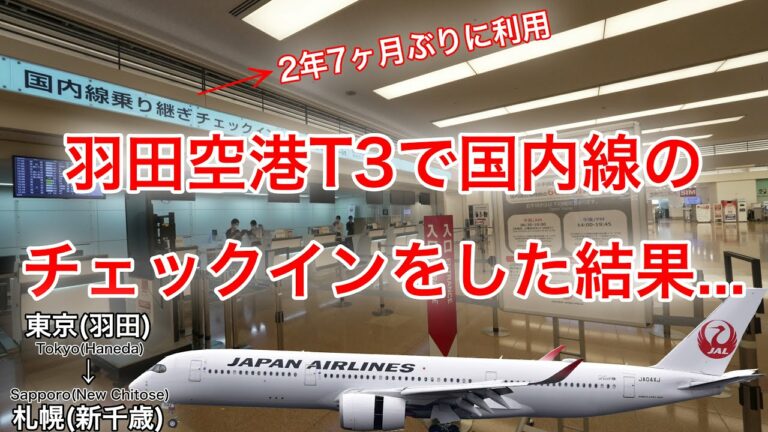 全国旅行支援で修行！久しぶりに国内線乗り継ぎカウンターを利用しようと思ったのですが... 日本航空 東京(羽田)→札幌(新千歳)