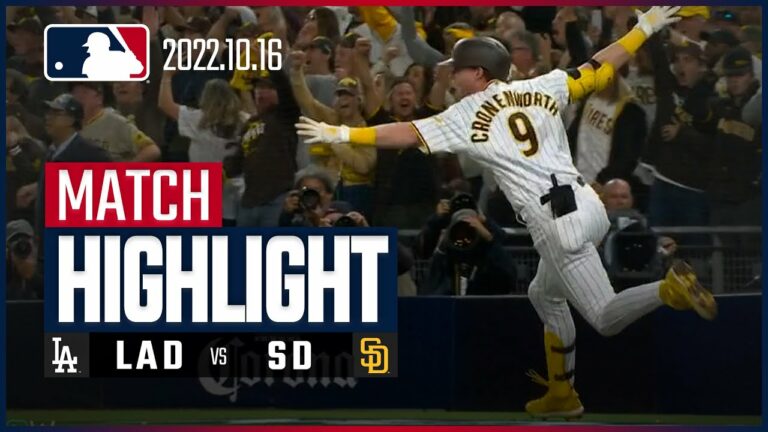 【MLB】10.16 ディビジョンシリーズ第4戦 ドジャース vs パドレス 日本語ハイライト