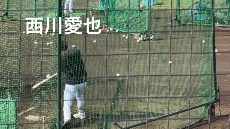 西川愛也 フリーバッティング／ライオンズ秋季キャンプ 2022/11/10【打撃鬼強化Day】
