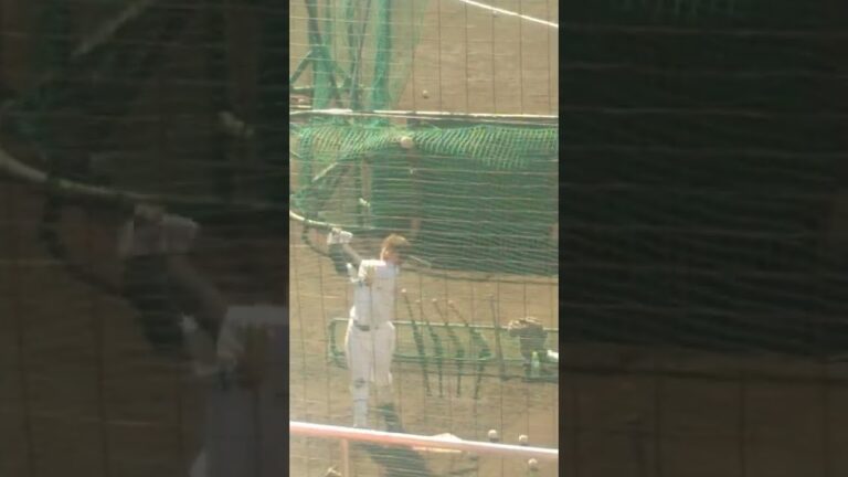 谷川原健太選手（ホークス・豊橋中央高卒）の連続トスバッティング