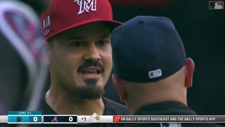 [MLB] アクーニャJrへの死球でマーリンズの先発ロペスがわずか１球で退場に