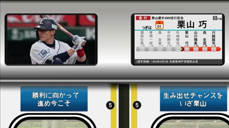 【祝栗山選手2000本安打!】埼玉西武ライオンズ 2021年9/4 応援歌1-9+α