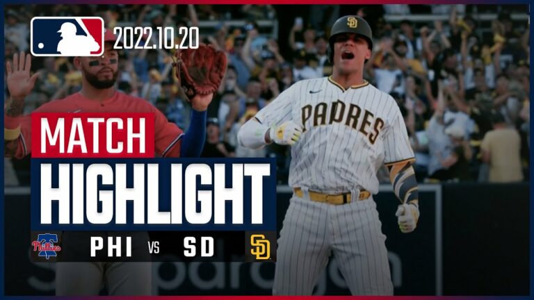 【MLB】10.20 リーグチャンピオンシップシリーズ第2戦 フィリーズ vs パドレス 日本語ハイライト