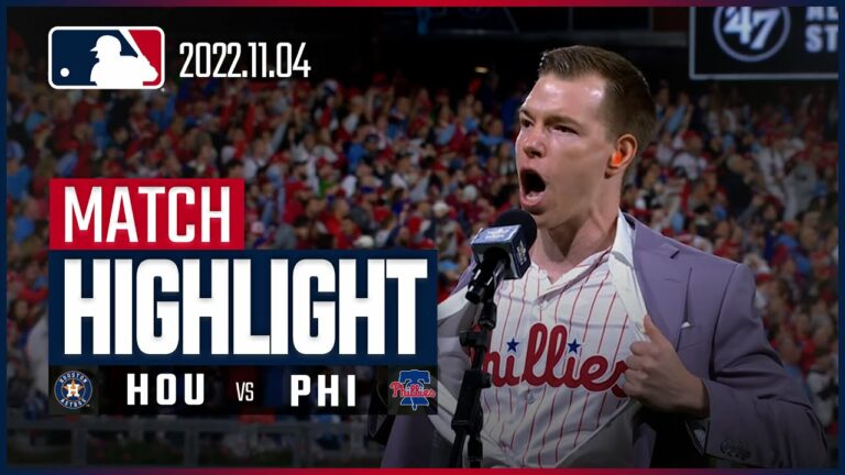 【MLB】11.4 ワールドシリーズ第5戦 アストロズ vs フィリーズ 日本語ハイライト