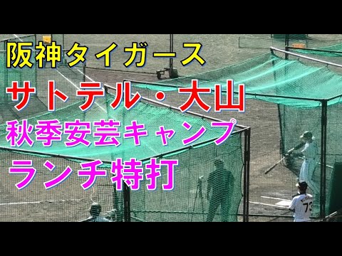 阪神　大山悠輔・佐藤輝明　ランチ特打　秋季安芸キャンプ　20221112