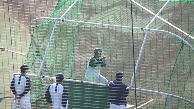 【三ツ俣大樹 スワローズ移籍後 初フリーバッティング】 2022/11/12(土) フリーバッティング(キャンプ中) 三ツ俣大樹(東京ヤクルトスワローズ)
