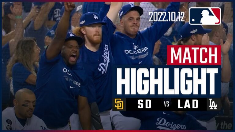 【MLB】10.12 ディビジョンシリーズ第1戦  パドレス vs ドジャース 日本語ハイライト