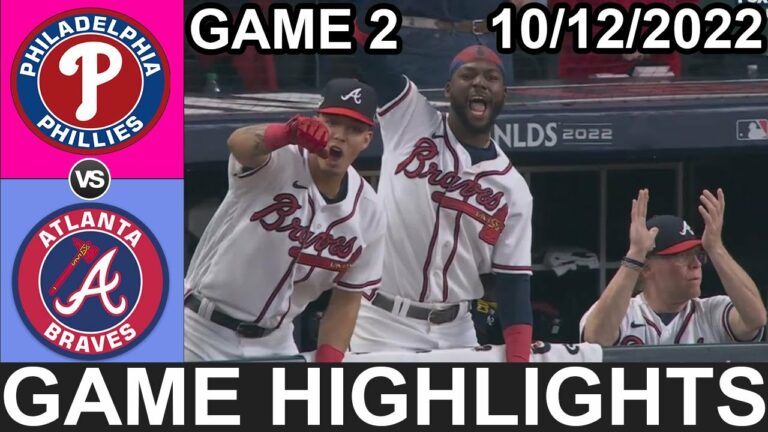 アトランタ・ブレーブス vs フィラデルフィア・フィリーズ (10/12/22) NLDS ゲーム 2 ハイライト 5&6 |  MLB ハイライト 2022