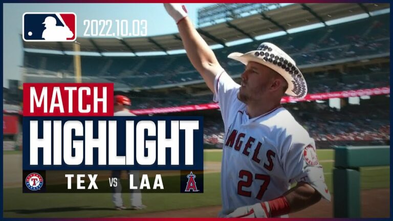 【MLB】10.3 レンジャーズ vs エンゼルス 日本語ハイライト