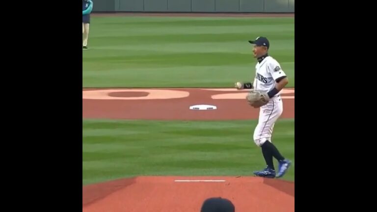 【イチロー始球式】2022年シアトルマリナーズの始球式で剛速球を投げるイチロー！　#Shorts