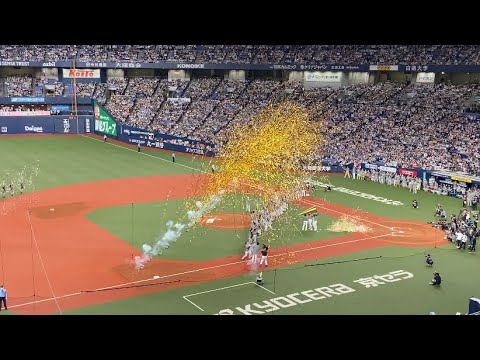 クライマックスシリーズオリックスバファローズ優勝！クラッカーのはずが山足1人だけでやってしまう？？#オリックス #オリックスバファローズ #プロ野球