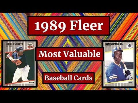 1989 Fleer 野球カード - 最も価値のある 20 枚