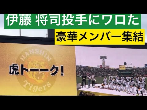 虎トーク！阪神 伊藤将司投手がマジ⁉大爆笑🤣豪華メンバートーク✨藤浪晋太郎✨佐藤輝明✨大山悠輔✨中野拓夢✨西勇輝✨他【阪神タイガースファン感謝デー2022】 22.11.26.  阪神甲子園球場
