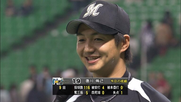 【ヒーロー】4月14日 ソフトバンク-ロッテ 完投勝利の唐川がお立ち台