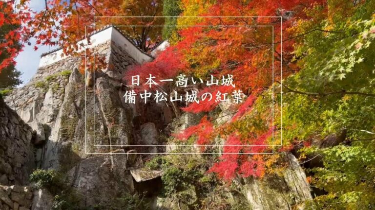 天空の城　備中松山城の紅葉 (岡山県高梁市) 2022.11.05