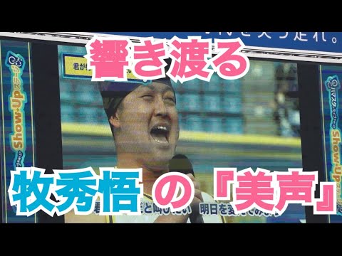 【ハマスタに響き渡る美声！？】牧秀悟 『君が好きだと叫びたい』『世界が終わるまでは…』（横浜スタジアム）#牧秀悟 #横浜denaベイスターズ #baystars #横浜スタジアム