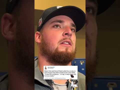 Mason Cole on Kenny Pickett's leadership following their win over the Colts