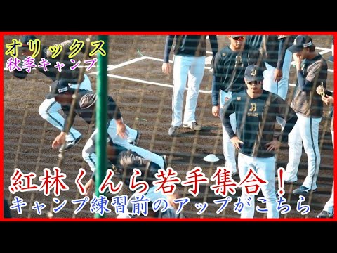 【秋季キャンプ】紅林君ら若手野手大集合！オリックスバファローズのキャンプの練習！