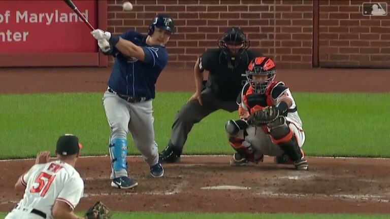[MLB] レイズ チェジマンのタイムリーヒット！