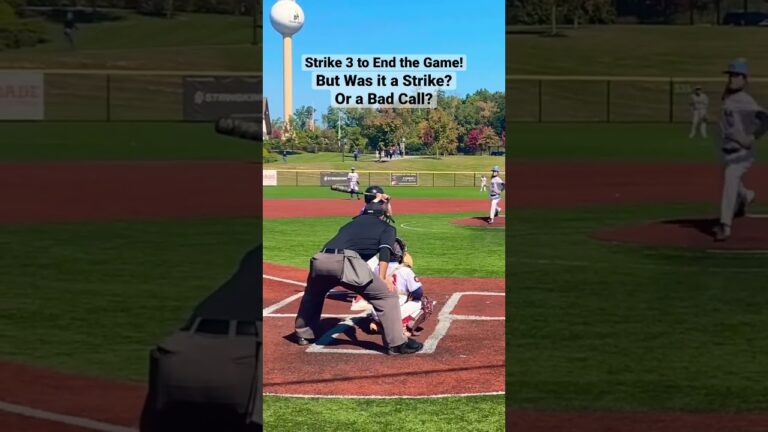 悪い電話？ ゲームを終了する物議を醸すストライク 3!  13U 野球 #baseball #shorts #umpire #ripken
