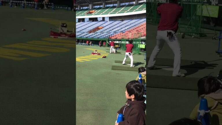楽天イーグルス 銀次選手 打撃練習 part1