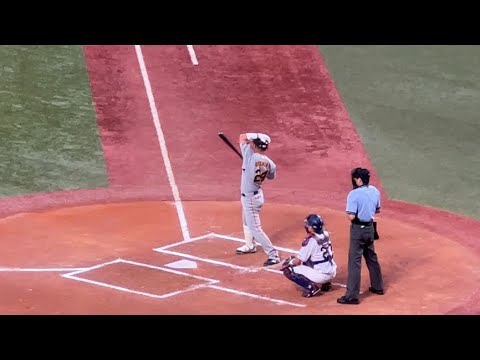 巨人大城がいきなり2ランホームランの瞬間！【ヤクルト対巨人】現地ライブin明治神宮野球場　2022年8月5日（金）